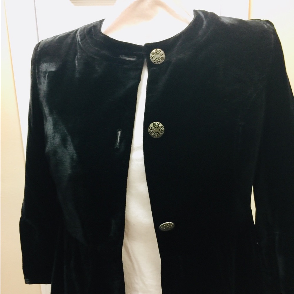 Black velvet jacket